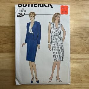 Vintage Butterick Sewing Pattern 4905 Misses Suit Dress Top Skirt Uncut 8 To 12